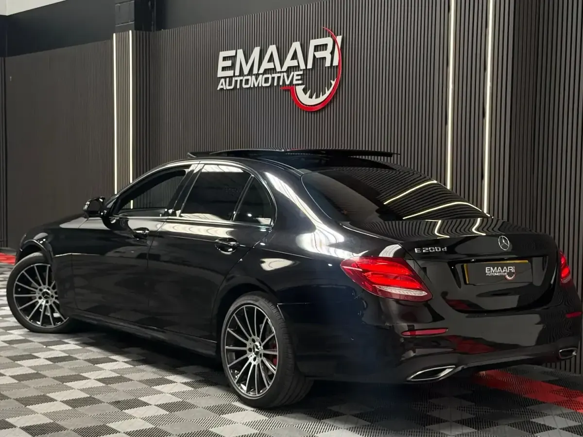 Used Mercedes E200 AMG line 150 HP (110 kW) 2017 Black Sedan