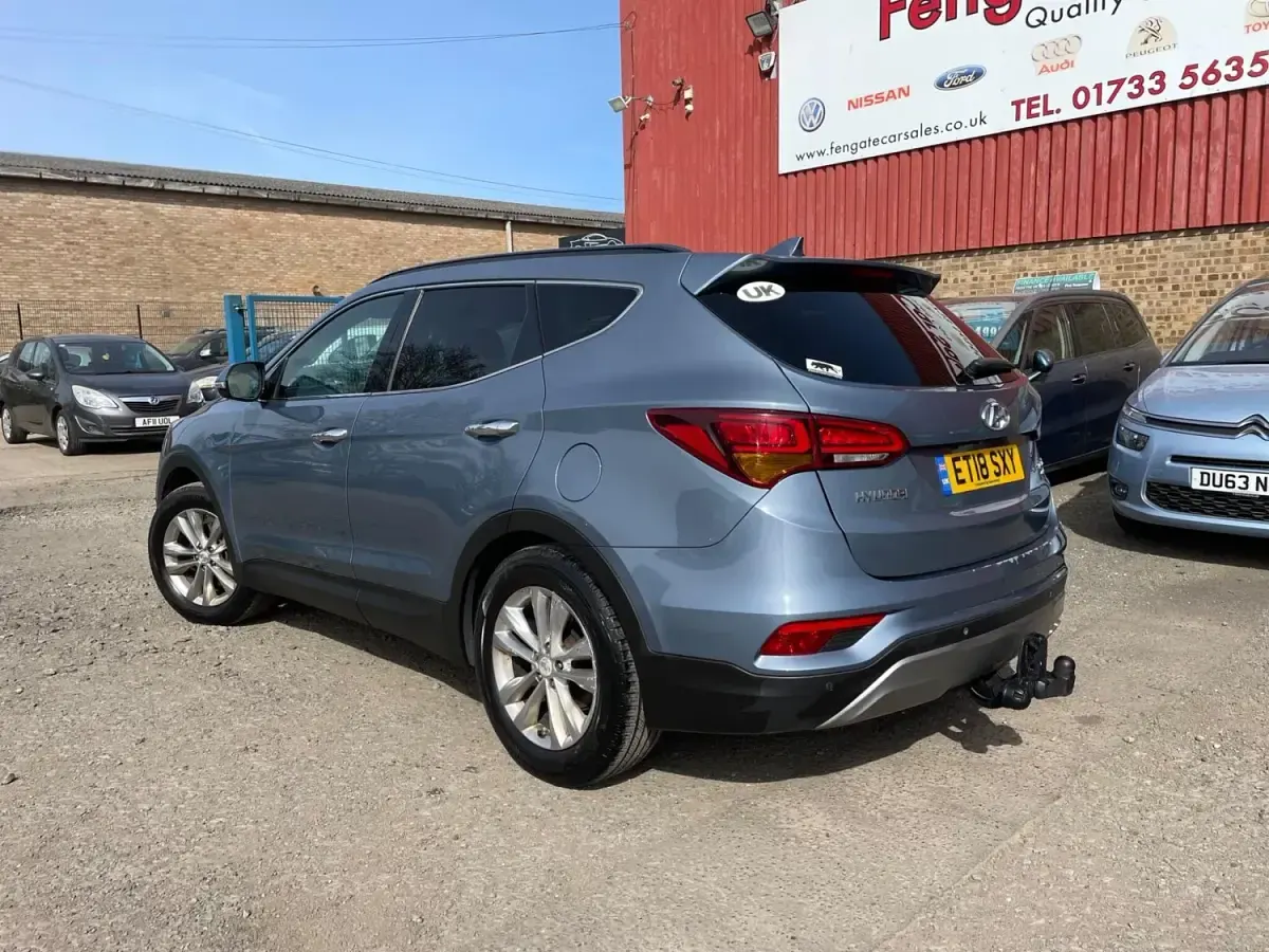 Used Hyundai Santa Fe Premium 2018 Blue SUV