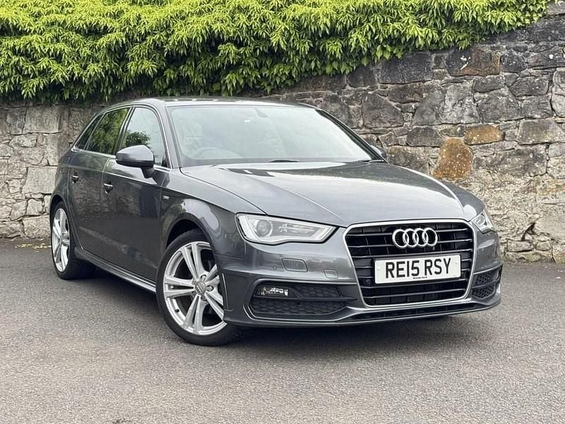 Grey Used 2015 Audi A3 Sportback S-Line Hatchback | £11,799 (Fair price) - Image 1/4