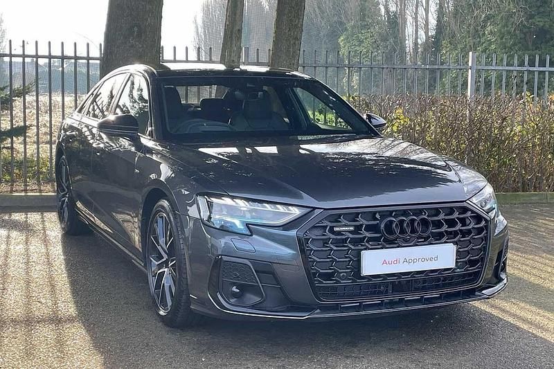 Daytona grey pearl effect Used 2025 Audi A8 Black Edition Sedan | £69,380 (Expensive) - Image 1/4