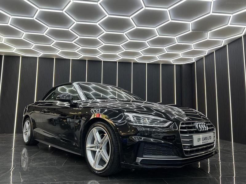 Used Audi A5 Cabriolet S-Line 190 HP (139 kW) 2018 Black Cabriolet