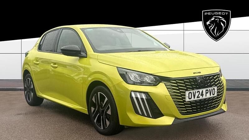 Yellow Used 2024 Peugeot 208 Allure Hatchback | £14,402 (Good price) - Image 1/3