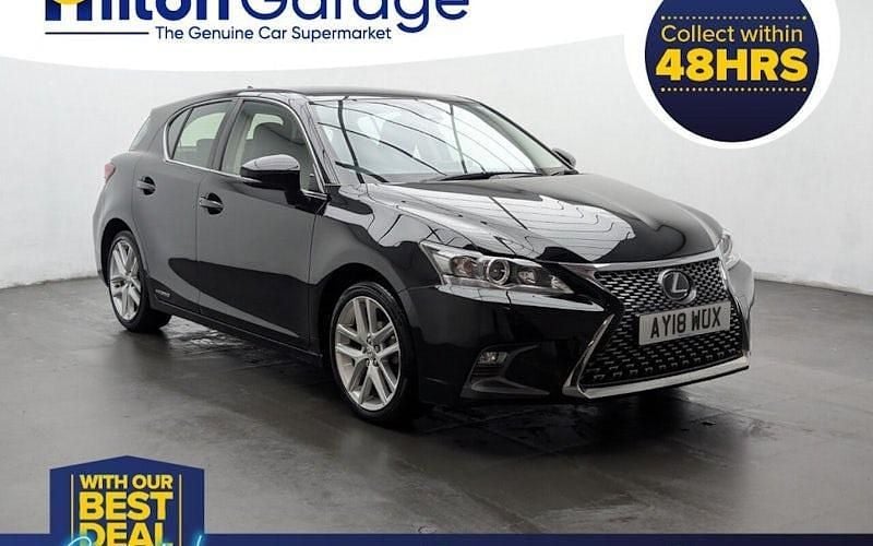 Used Lexus CT200h 136 HP (100 kW) 2018 Black Hatchback