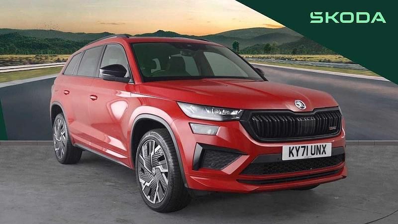 Used Skoda Kodiaq vRS 180 HP (132 kW) 2021 Velvet red metallic SUV
