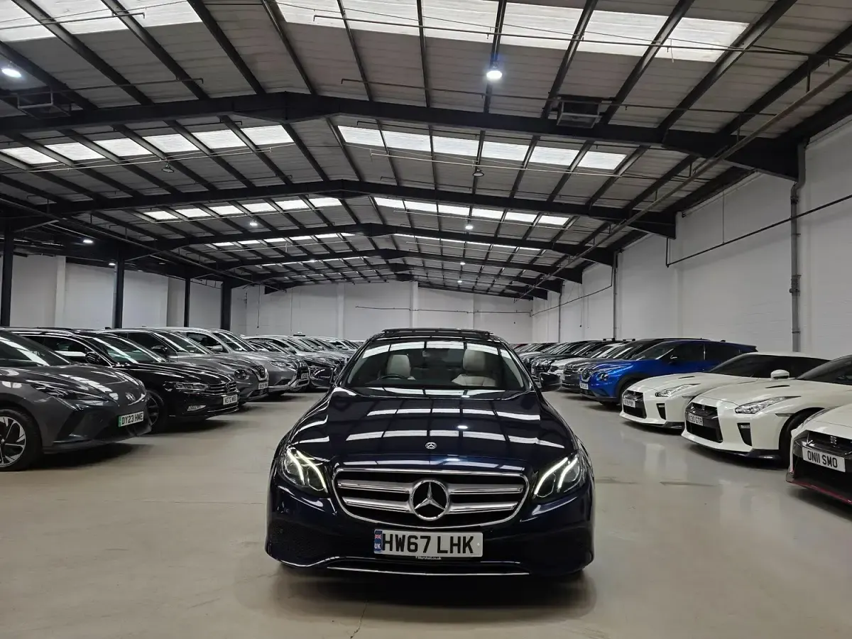 Used Mercedes E350 Premium 2018 Blue Sedan