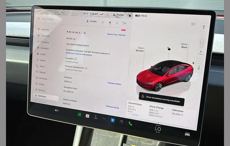 Used Tesla Model 3 RWD 208 kW (283 HP) 2024 Red Sedan