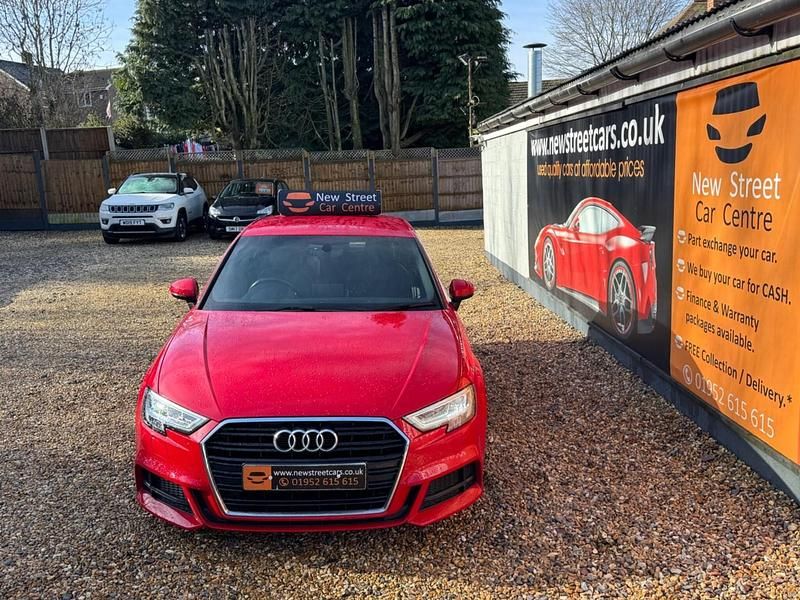 Used Audi A3 Sportback S-Line 2017 Red Hatchback