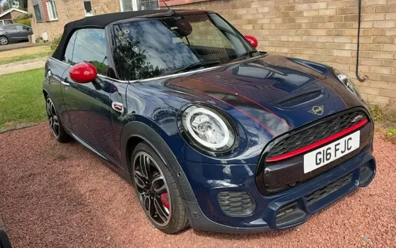 Used Mini John Cooper Works Cabriolet 231 HP (169 kW) 2018 Blue Cabriolet