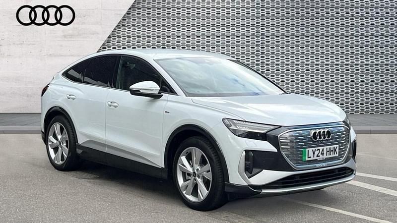 White Used 2024 Audi Q4 e-tron S-Line SUV | £35,131 (Good price) - Image 1/4