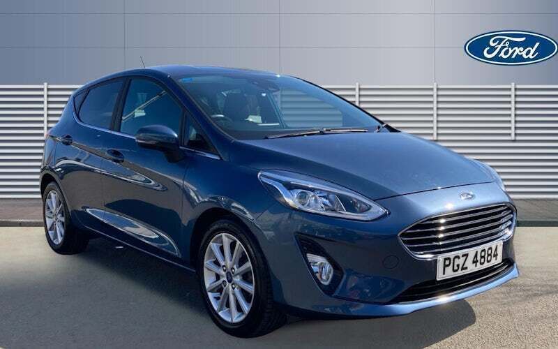 Blue Used 2019 Ford Fiesta Titanium Hatchback | £11,233 (Fair price) - Image 1/4