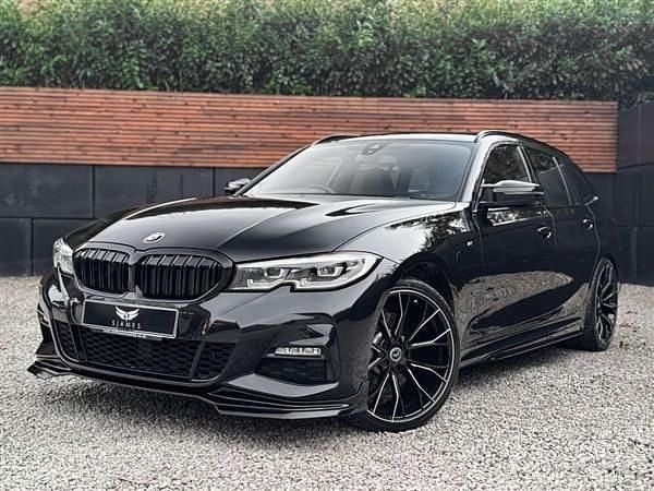 Black Used 2021 BMW 320 M Sport Estate | £22,590 (Fair price) - Image 1/4