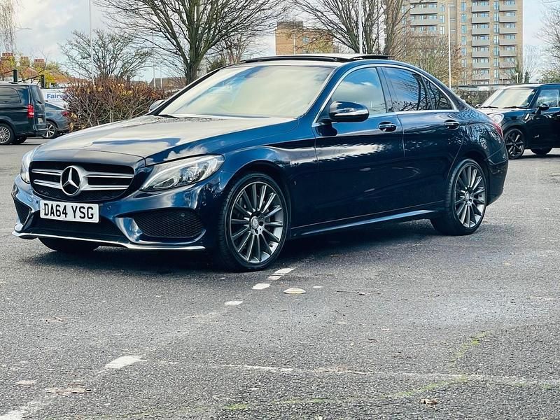 Used Mercedes C250 AMG Line Premium Plus 2014 Blue Sedan