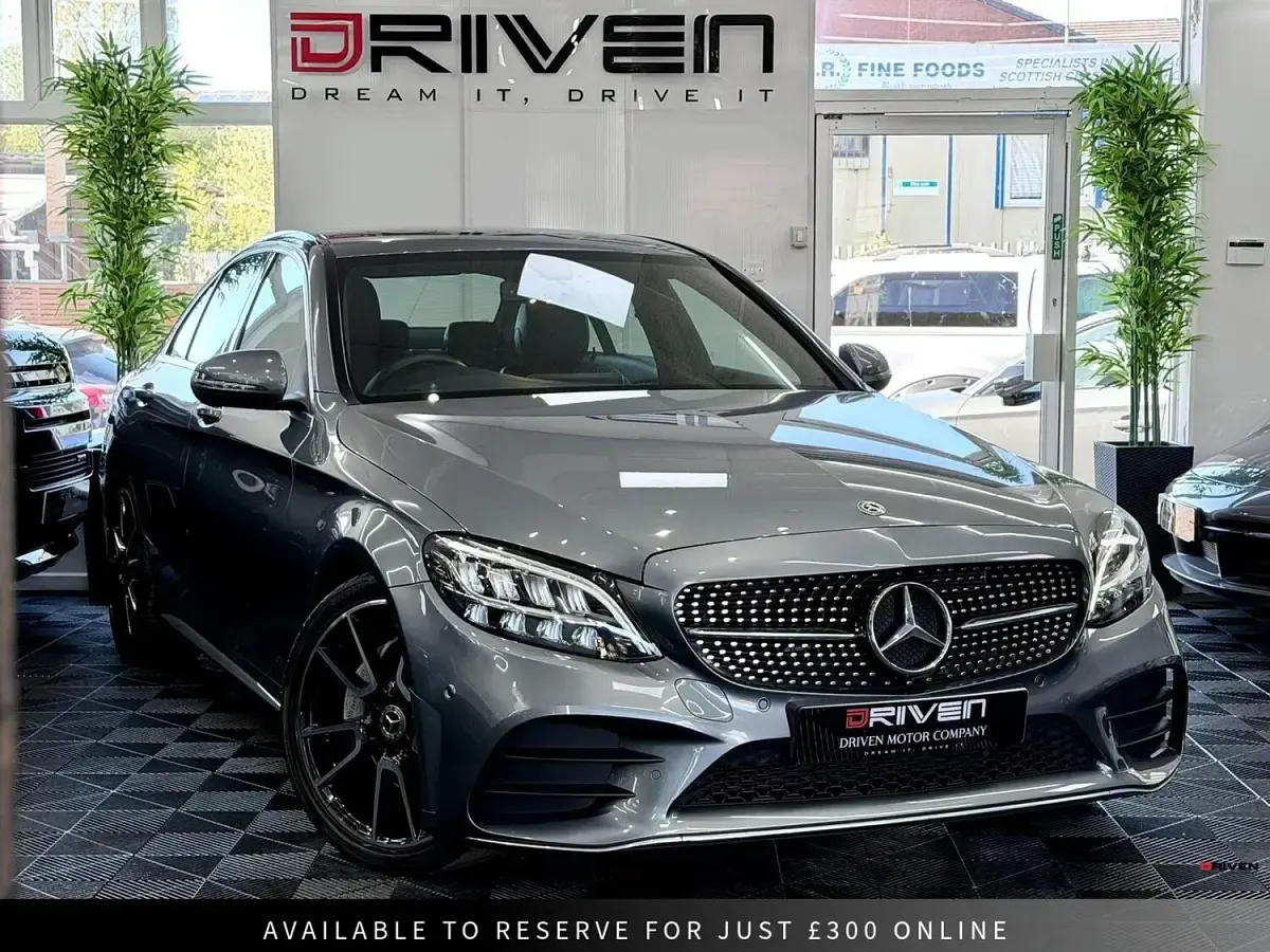 Used Mercedes C220 AMG line 194 HP (142 kW) 2018 Grey Sedan