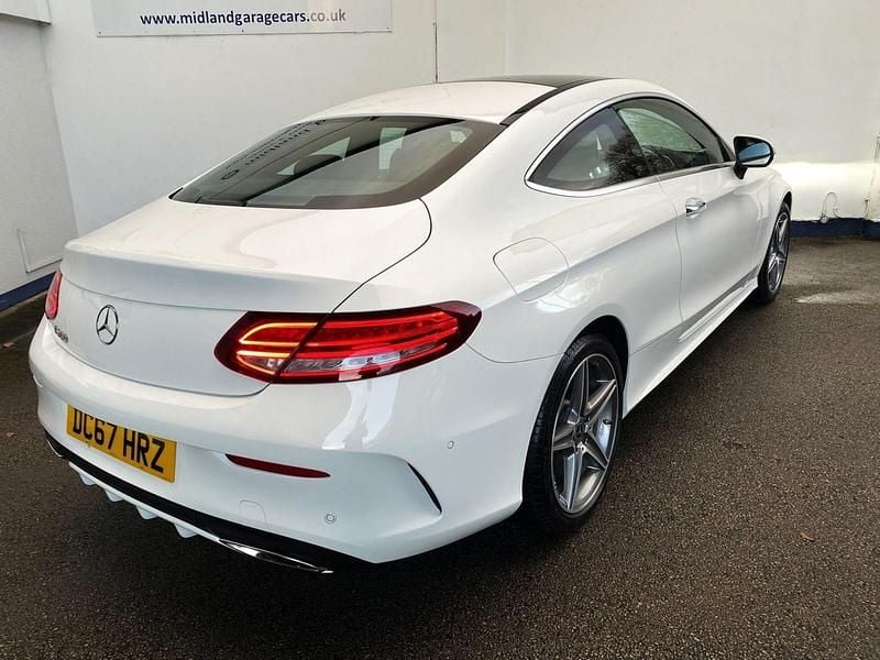 Used Mercedes C200 AMG Line Premium 184 HP (135 kW) 2017 White Coupe