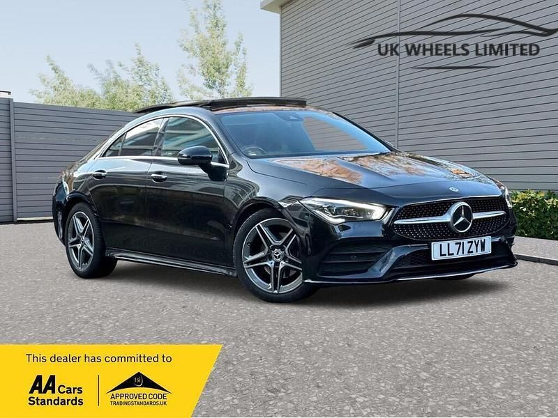 Black Used 2021 Mercedes CLA180 AMG Line Premium Plus Sedan | £22,990 (Fair price) - Image 1/3