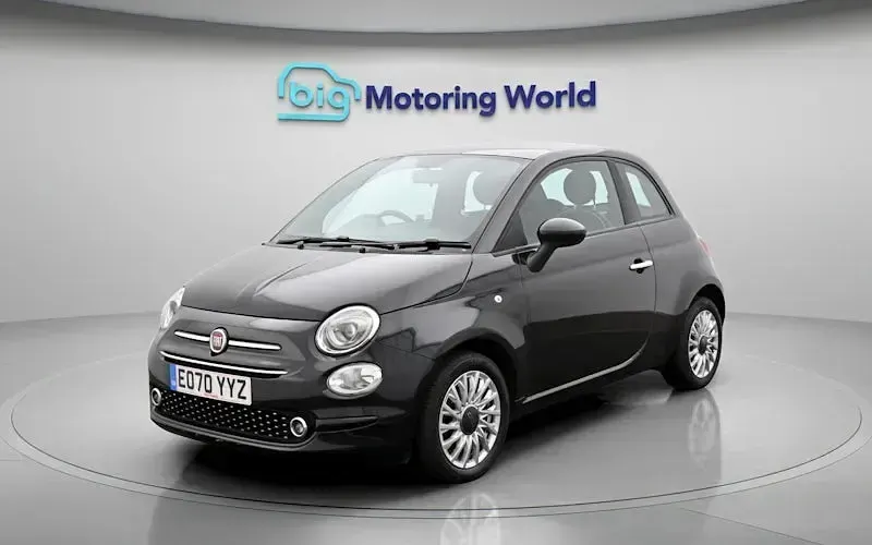 Used Fiat 500 Lounge 70 HP (51 kW) 2020 Black Hatchback