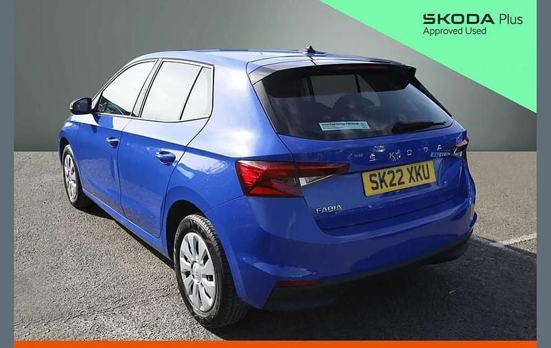 Begagnad Skoda Fabia 64 HK (47 kW) 2022 Blå Halvkombi