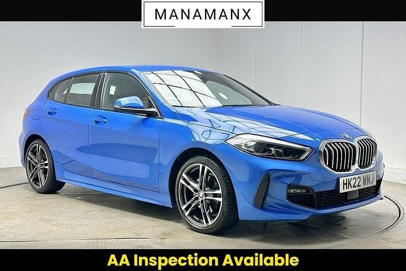 Used BMW 118 M Sport 136 HP (100 kW) 2022 Blue Hatchback