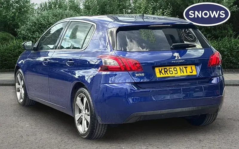 Used Peugeot 308 Allure 131 HP (96 kW) 2019 Blue Hatchback