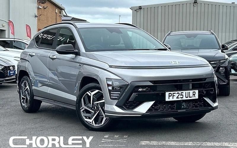 Silver New 2025 Hyundai Kona N Line SUV | £27,251 (Expensive) - Image 1/4