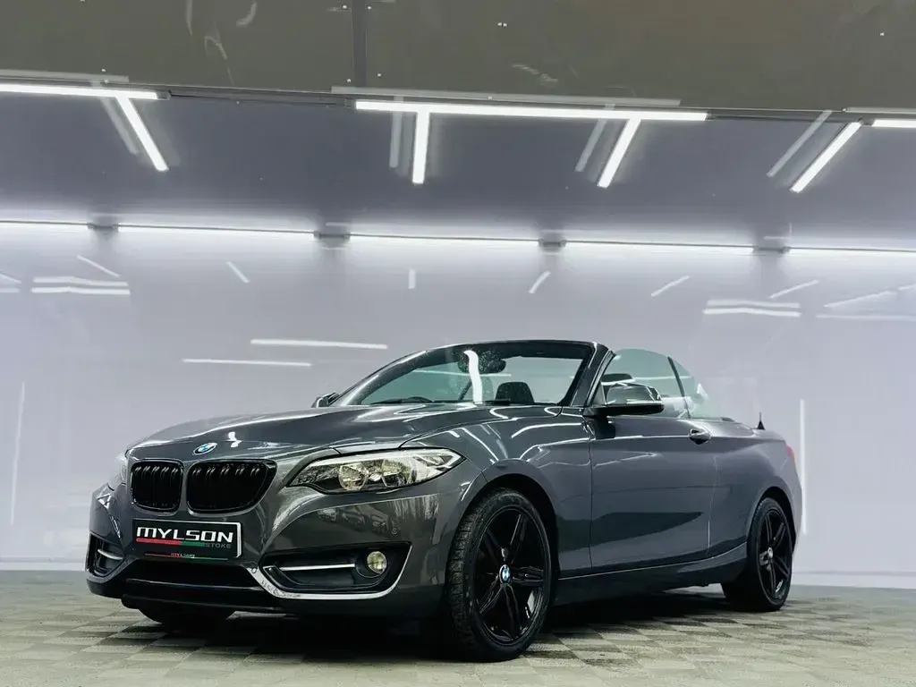 Usado BMW 218 Sport Line 150 CV (110 kW) 2016 Gris Descapotable