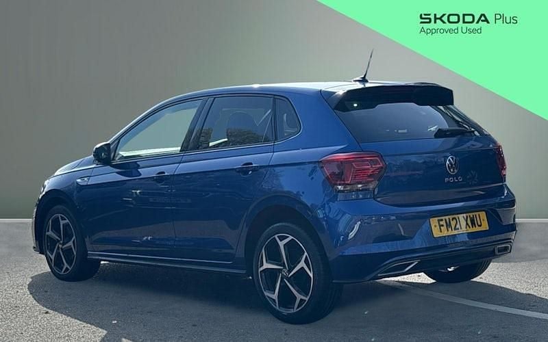 Used VW Polo R-line 95 HP (69 kW) 2021 Blue Hatchback