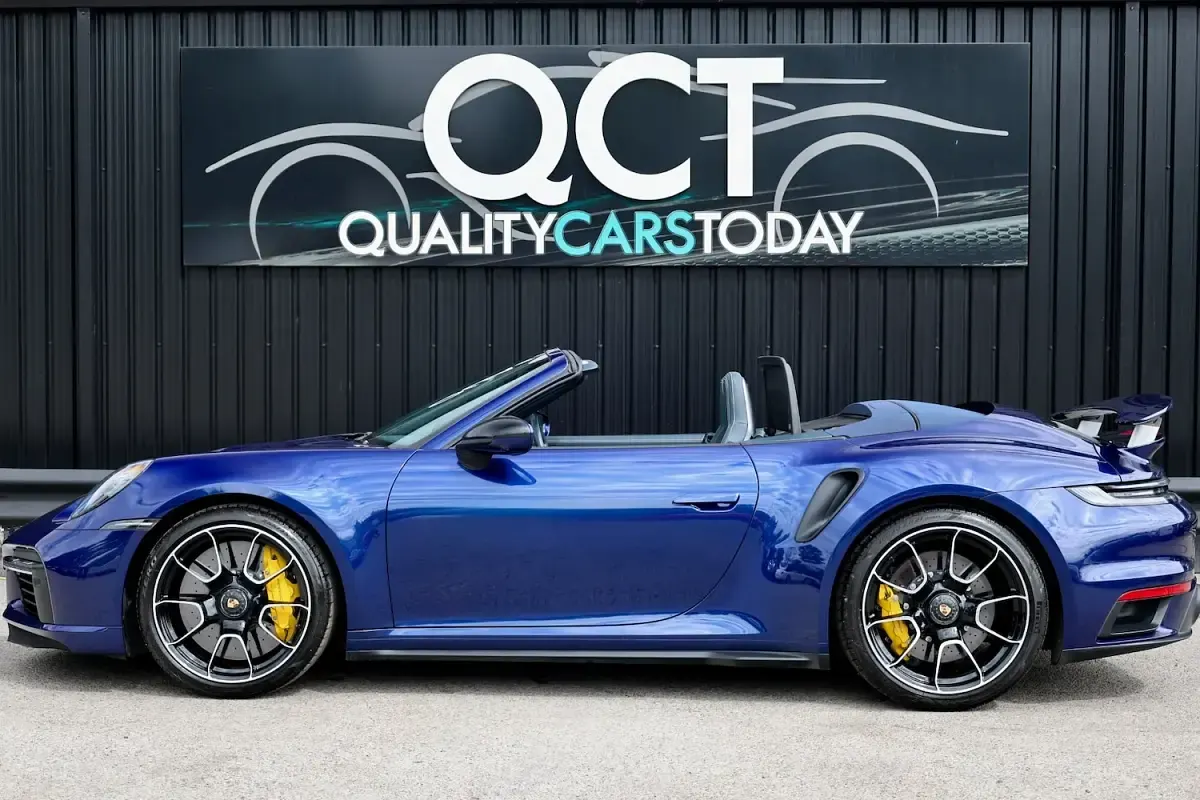 Used Porsche 911S 550 HP (404 kW) 2021 Blue Cabriolet