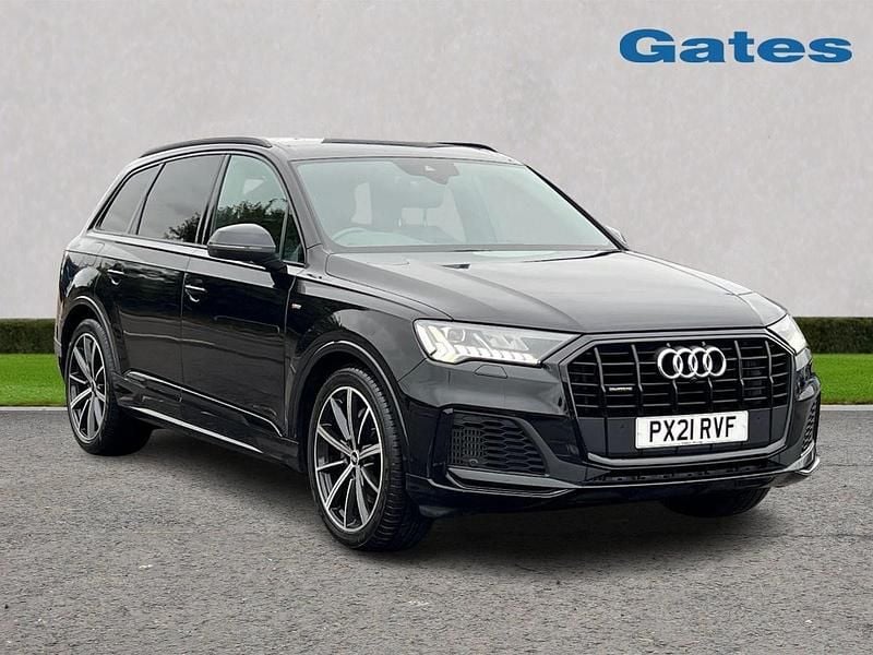Black Used 2021 Audi Q7 Black Edition SUV | £36,499 (Good price) - Image 1/4