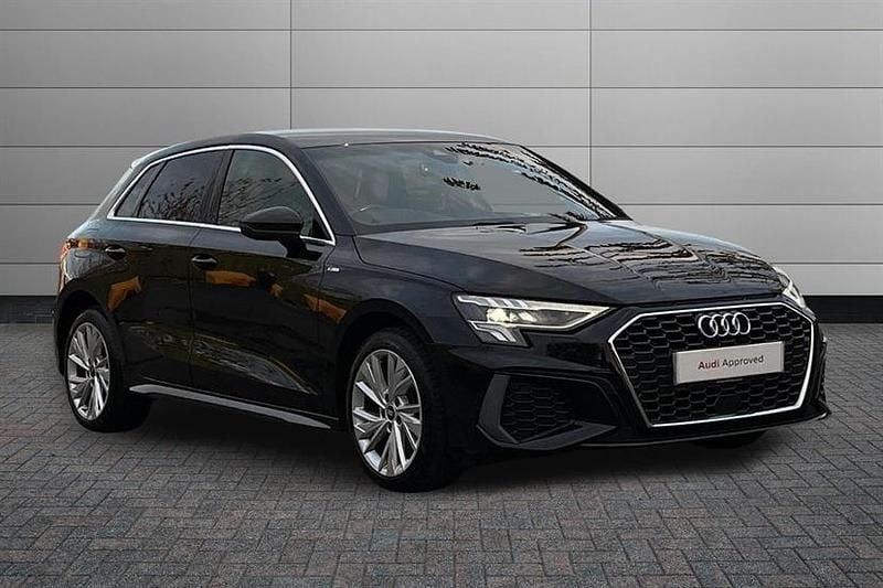 Mythos black Used 2021 Audi A3 e-tron S-Line Hatchback | £18,450 (Fair price) - Image 1/4