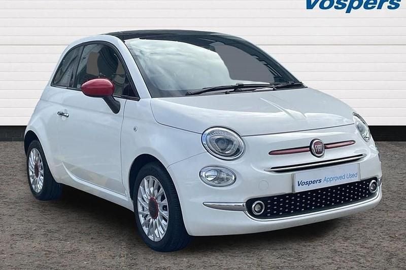White Used 2022 Fiat 500 Red Hatchback | £9,289 - Image 1/1