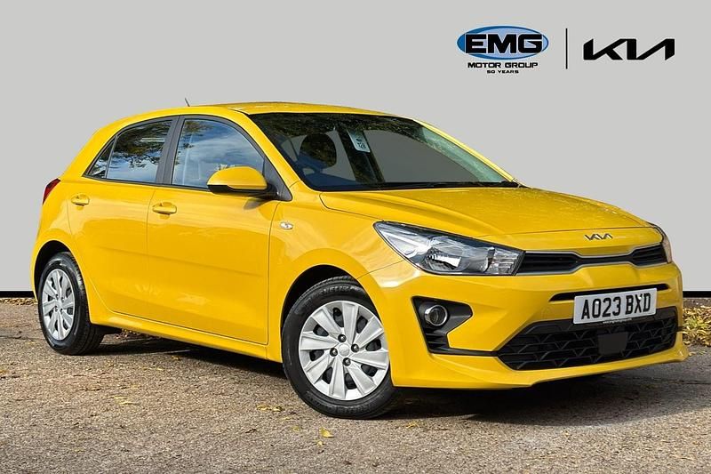 Yellow Used 2023 Kia Rio Hatchback | £9,999 (Good price) - Image 1/3