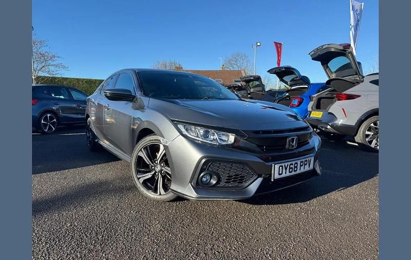 Grey Used 2018 Honda Civic SR Hatchback | £9,980 (Good price) - Image 1/4