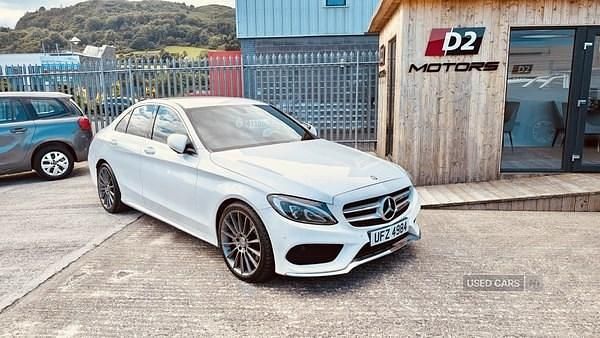 White Used 2014 Mercedes C250 AMG line Sedan | £10,995 (Expensive) - Image 1/4