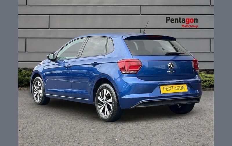 Used VW Polo Match 94 HP (69 kW) 2021 Blue Hatchback