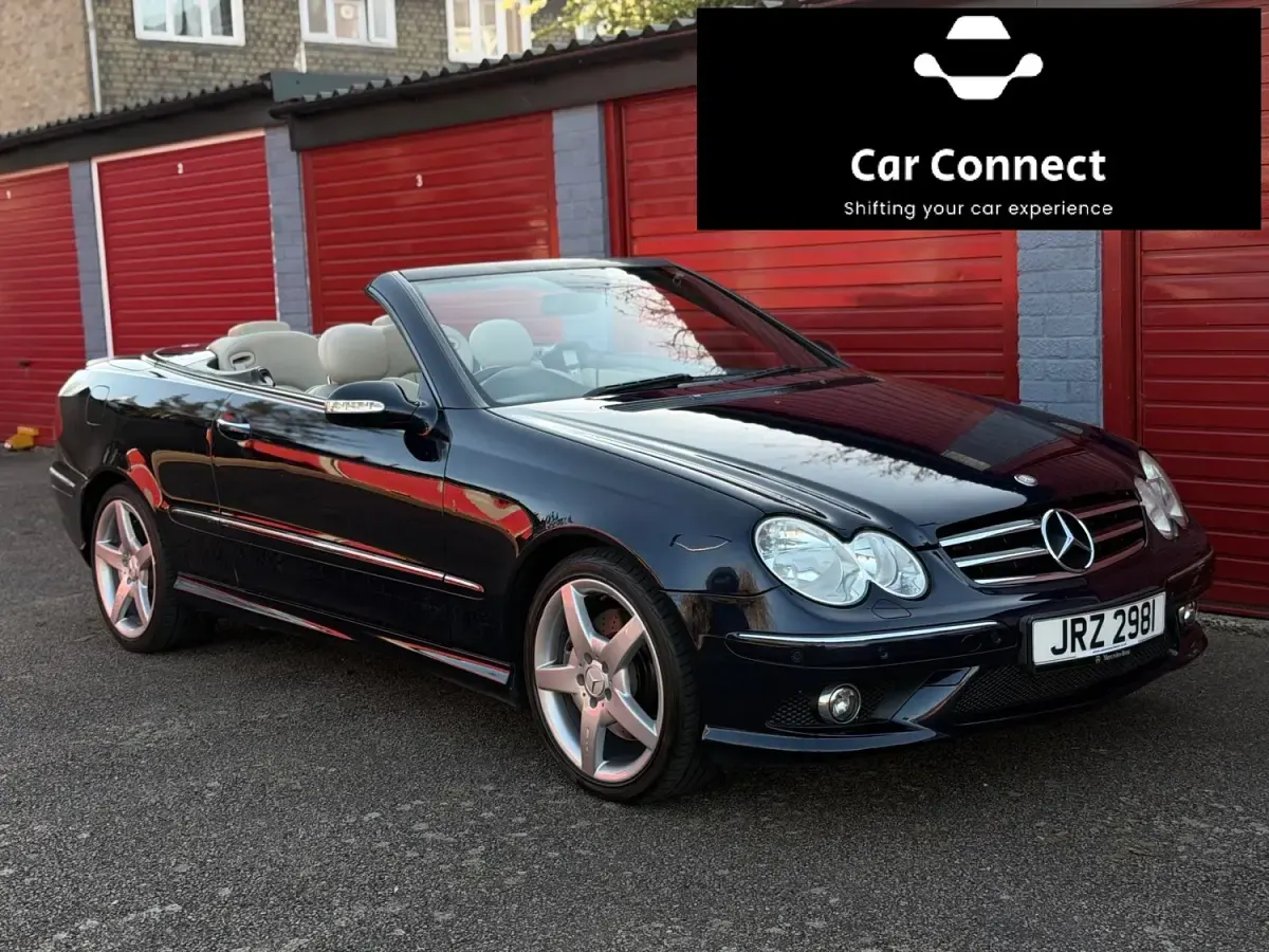 Begagnad Mercedes CLK200 2009 Blå Cab