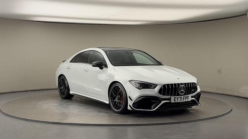 Digital white Used 2021 Mercedes CLA45 AMG AMG Coupe | £41,000 (Good price) - Image 1/4