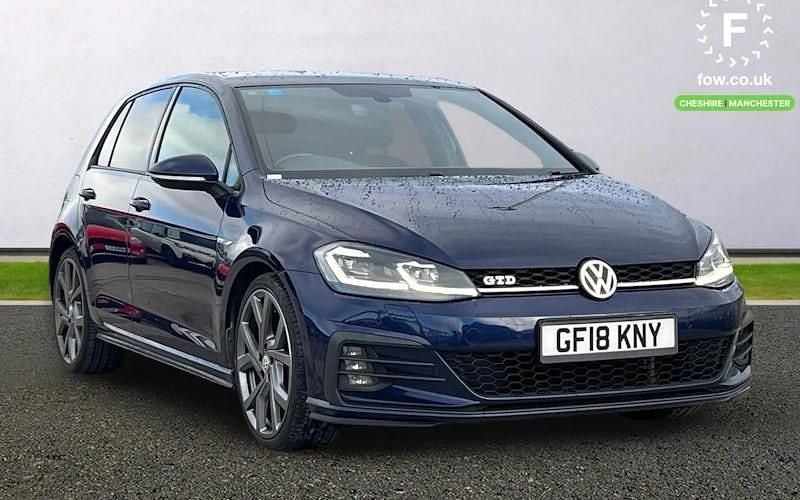 Blue Used 2018 VW Golf VII GTD Hatchback | £16,999 (Fair price) - Image 1/4