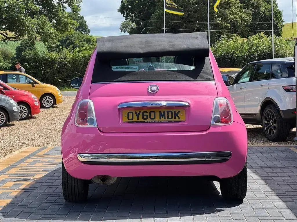 Used Fiat 500 Pop 69 HP (50 kW) 2010 Pink Cabriolet