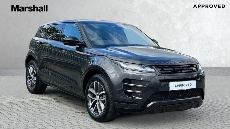 Premium metallic carpathian grey Used 2025 Land Rover Range Rover evoque SE Dynamic SUV | £37,808 (Fair price) - Image 1/4