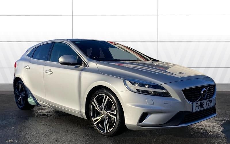 Silver Used 2018 Volvo V40 R-Design Pro Hatchback | £11,751 (Fair price) - Image 1/4
