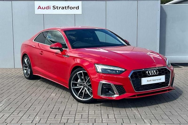 Red Used 2025 Audi A5 S-Line Coupe | £33,950 (Fair price) - Image 1/4