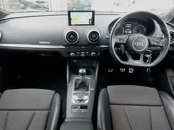Used Audi A3 S-Line 150 HP (110 kW) 2018 Black Sedan
