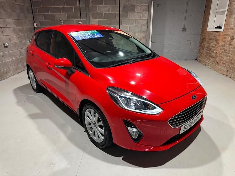 Red Used 2018 Ford Fiesta Titanium Hatchback | £8,495 (Good price) - Image 1/4