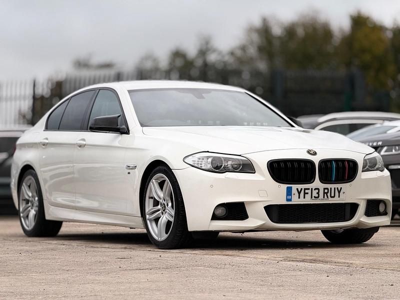 White Used 2013 BMW 520 M Sport Sedan | £4,498 (Good price) - Image 1/4