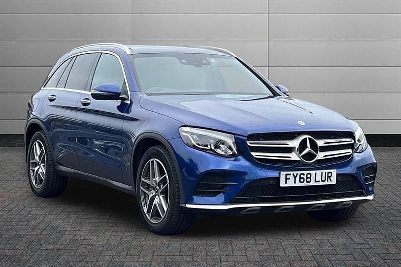 Brilliant blue Used 2018 Mercedes GLC250 AMG Line Premium Estate | £22,950 (Fair price) - Image 1/4