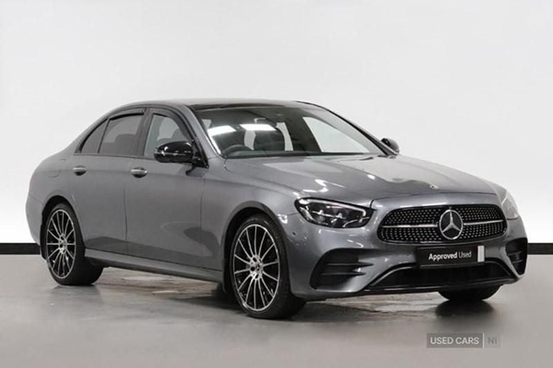 Grey Used 2022 Mercedes E400 AMG line Sedan | £41,995 (Expensive) - Image 1/1