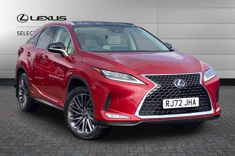 Red Used 2022 Lexus RX450h SUV | £36,499 (Fair price) - Image 1/3