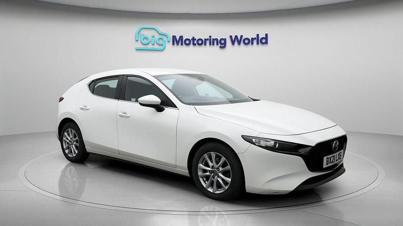 White Used 2021 Mazda 3 Hatchback | £12,095 (Good price) - Image 1/4