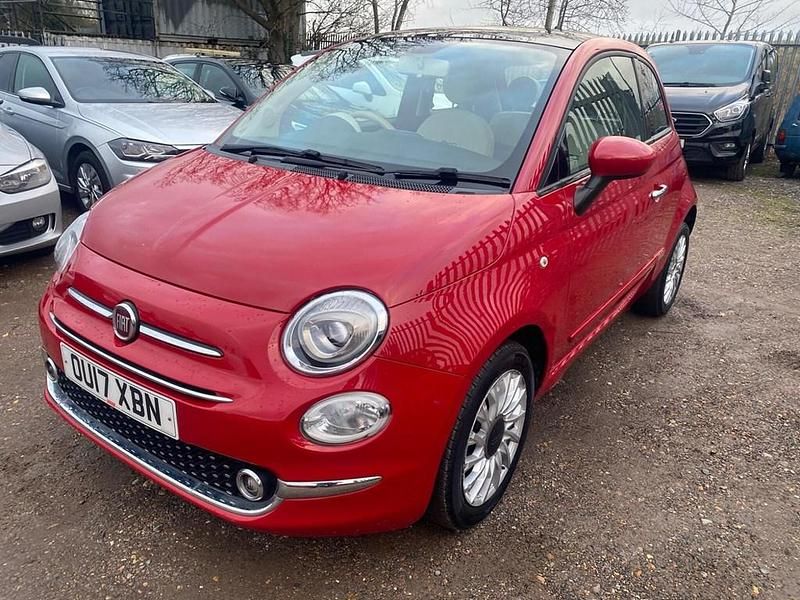 Used Fiat 500 Lounge 2017 Red Hatchback