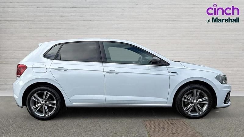 Used VW Polo R-line 115 HP (84 kW) 2020 White silver metallic black Hatchback